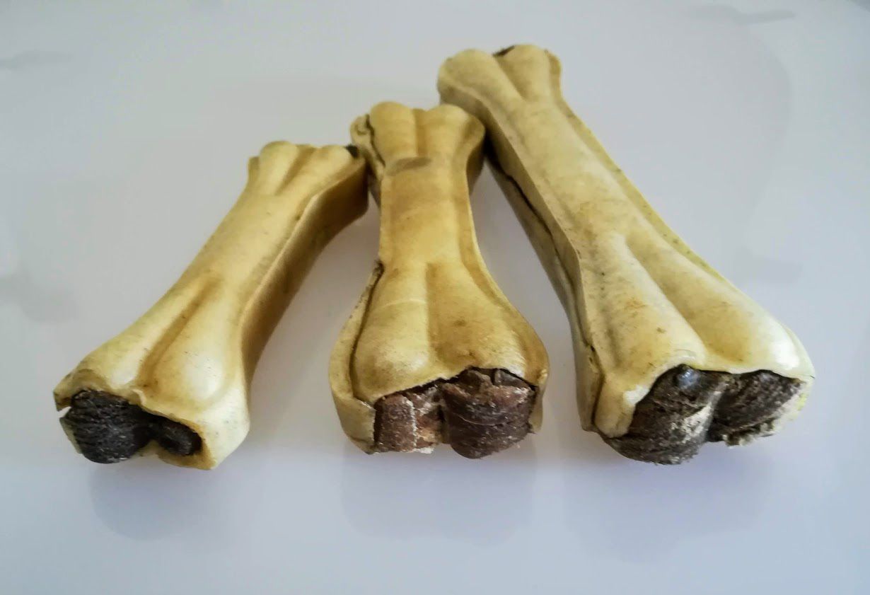 Büffelhautknochen mit Büffelpansen L